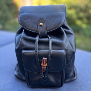 Vintage Gucci Bamboo Mini Backpack